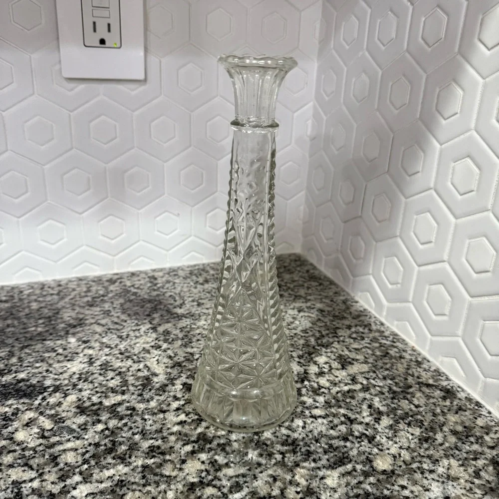 Vintage Anchor‎ Hocking Slim Floral Bud Vase - Picture 5 of 7